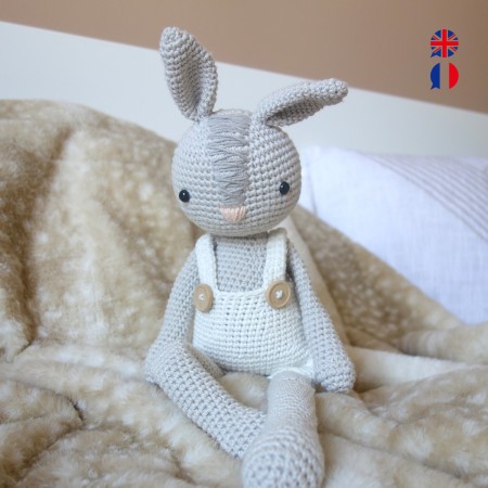 Célestin, lapin, modèle au crochet